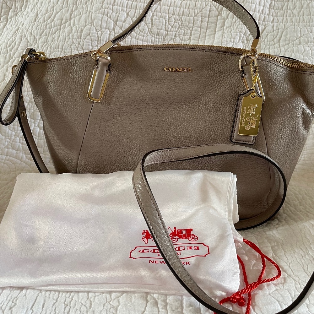 NWT COACH SM KELSEY LEATHER SATCHEL/CROSSBODY